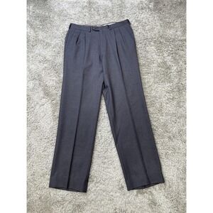 Dofan Pants Mens 50 Wool Pleated Dress Italy Pura Lana Vergine Lined 32x32